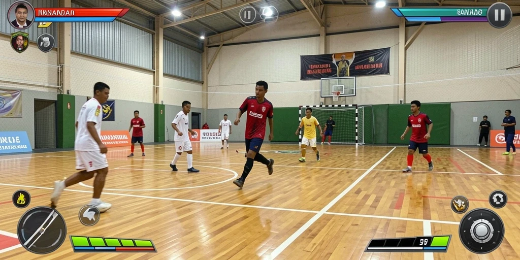 Pemain menikmati pengalaman bermain yang seru.