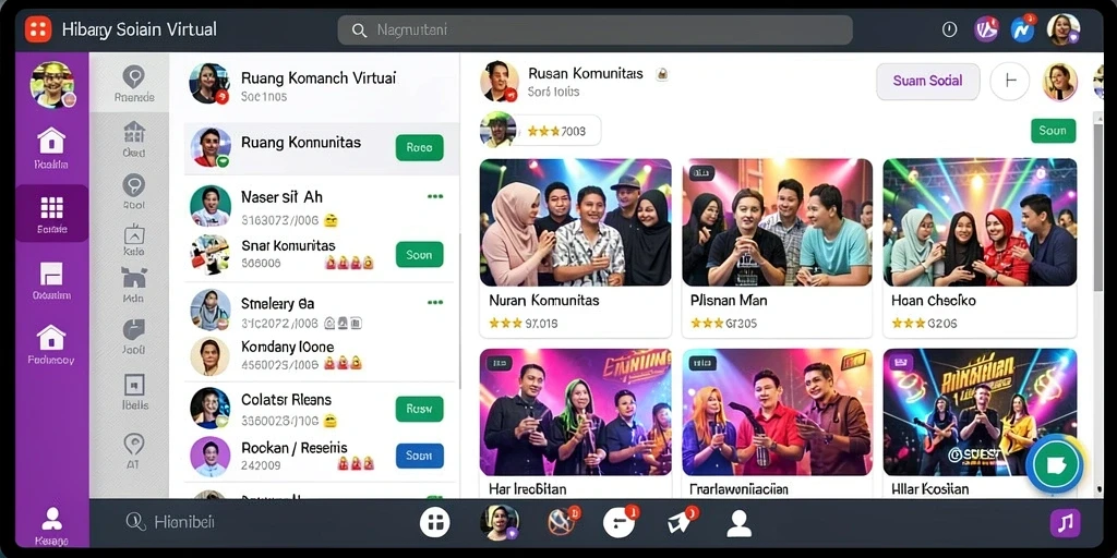 Fitur multiplayer yang memungkinkan bermain bersama teman.